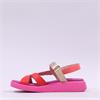 Wonders Mar Strappy Sporty Sandal - Fuchia Combi